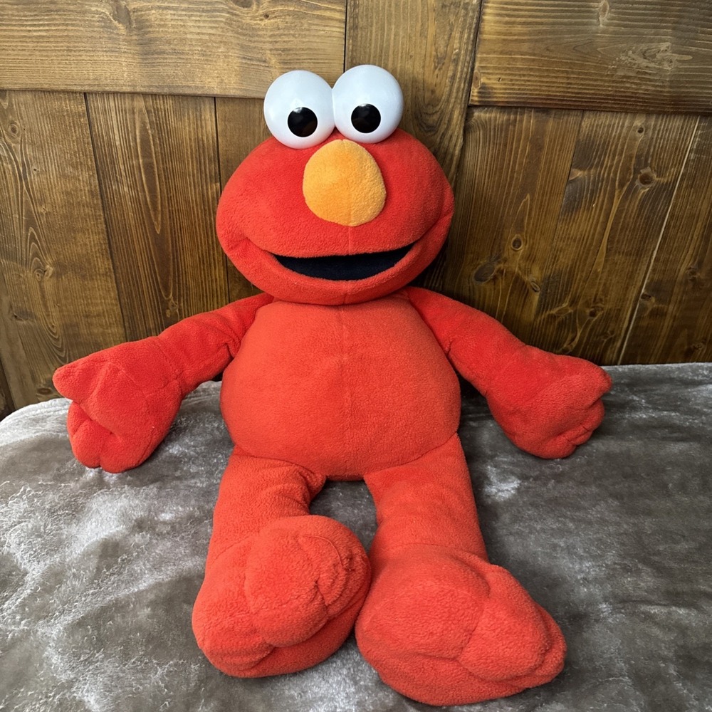 2002 Fisher Price Big Book Elmo Jumbo 30" Plush Toy Sesame Street